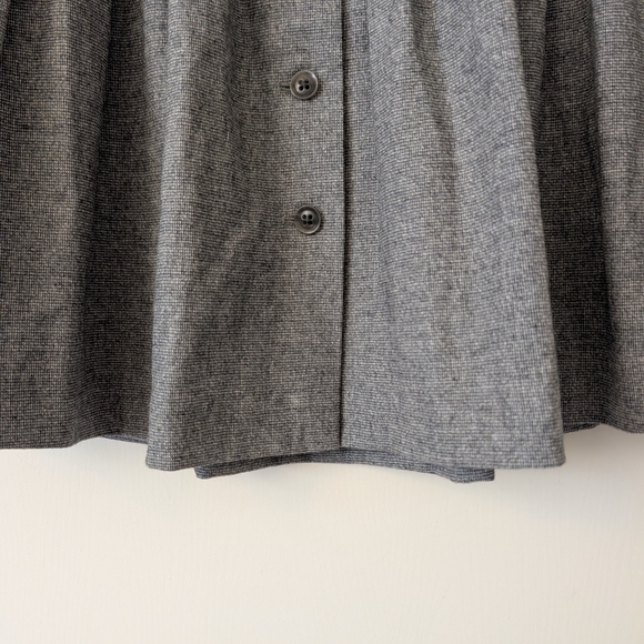 GAP Womens 4 Pleated Wool Blend Skirt Gray Party Coquette Office Preppy Casual - Picture 2 of 7